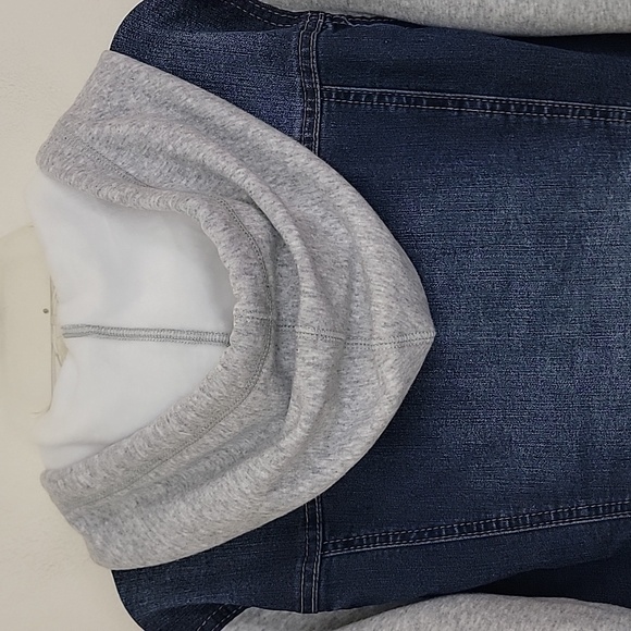 Wallflower Blue & Gray Denim Hoodie XL - Picture 13 of 15